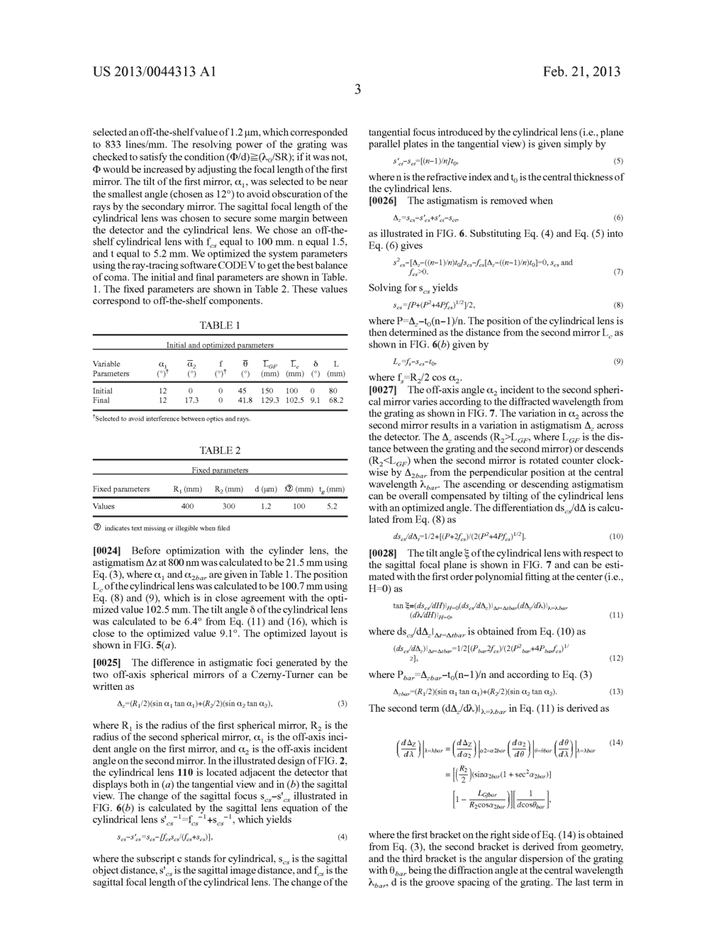 Broad Band Czerny-Turner Spectrometer, Methods, and Applications - diagram, schematic, and image 13