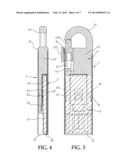 MEMORY STICK HAVING A LOCK DEVICE diagram and image