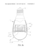 Lamp with Wide-Angle Light Emission and Bulb Thereof diagram and image