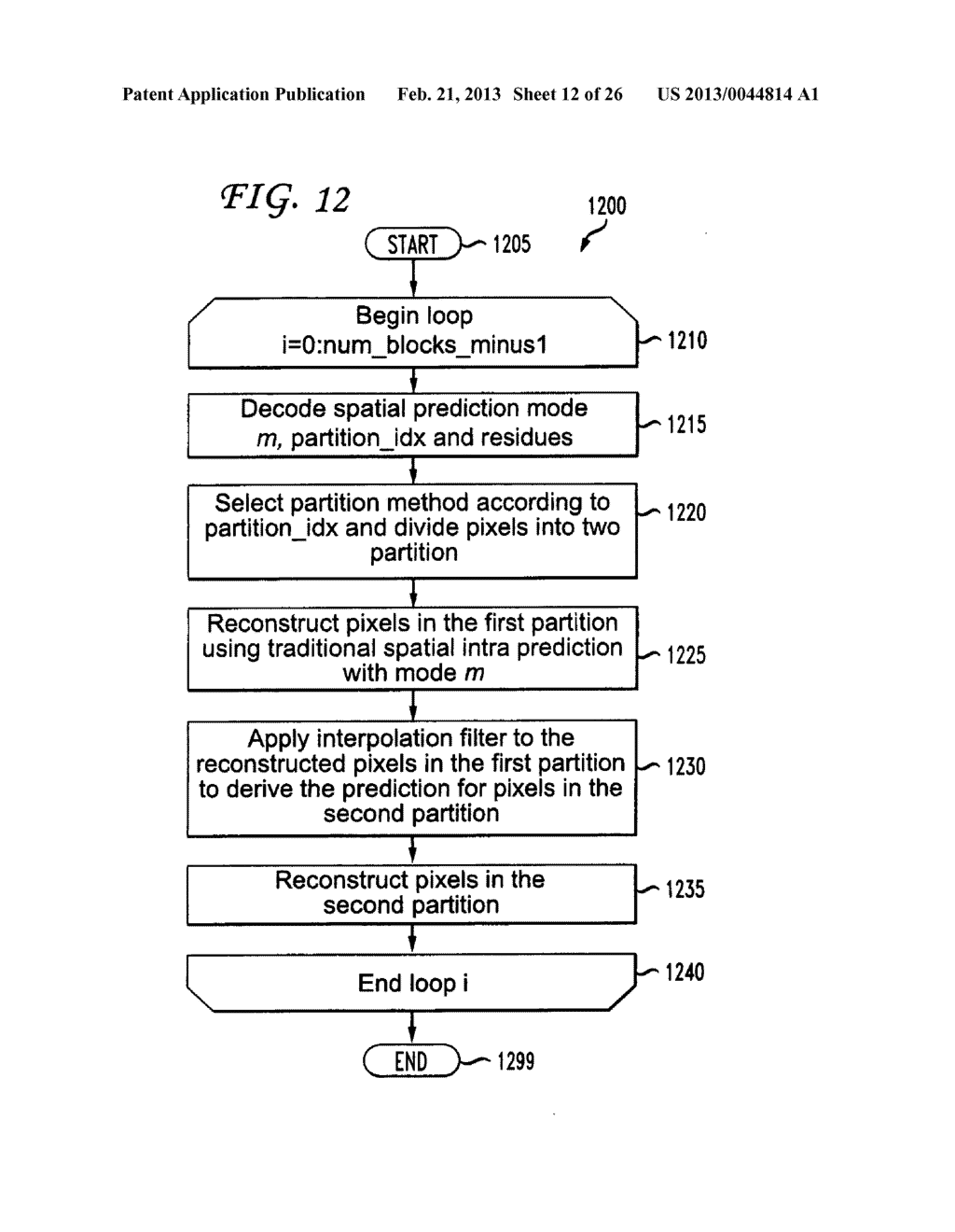 METHODS AND APPARATUS FOR ADAPTIVE INTERPOLATIVE INTRA BLOCK ENCODING AND     DECODING - diagram, schematic, and image 13