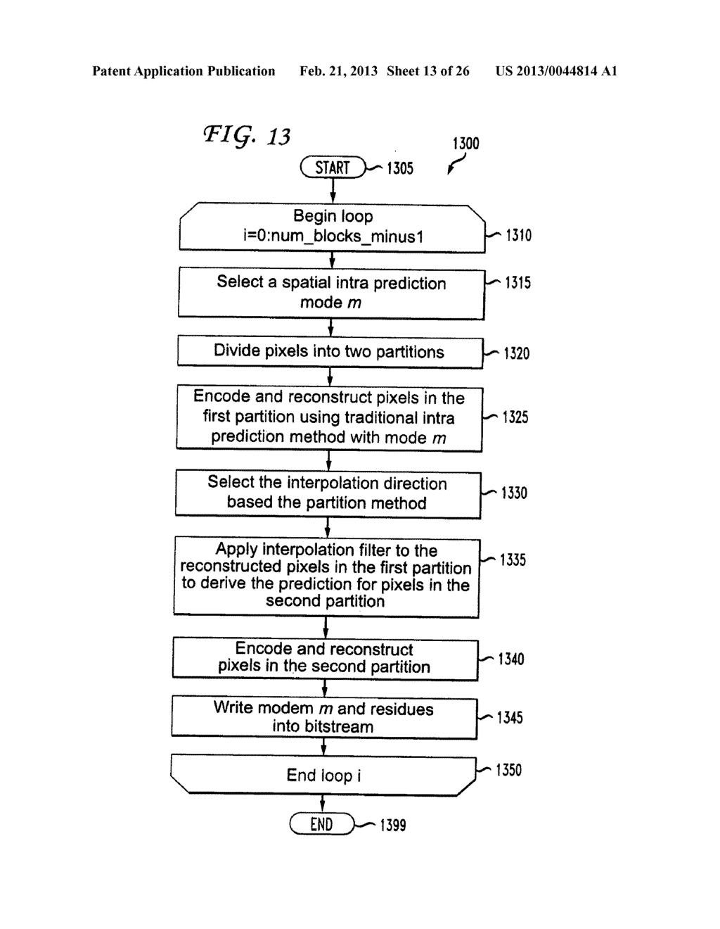 METHODS AND APPARATUS FOR ADAPTIVE INTERPOLATIVE INTRA BLOCK ENCODING AND     DECODING - diagram, schematic, and image 14