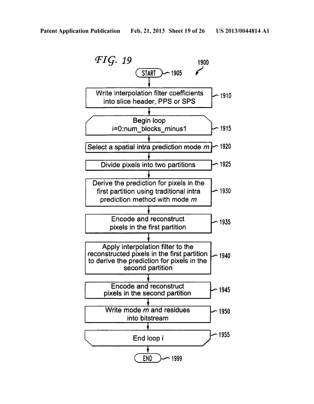 METHODS AND APPARATUS FOR ADAPTIVE INTERPOLATIVE INTRA BLOCK ENCODING AND     DECODING - diagram, schematic, and image 20