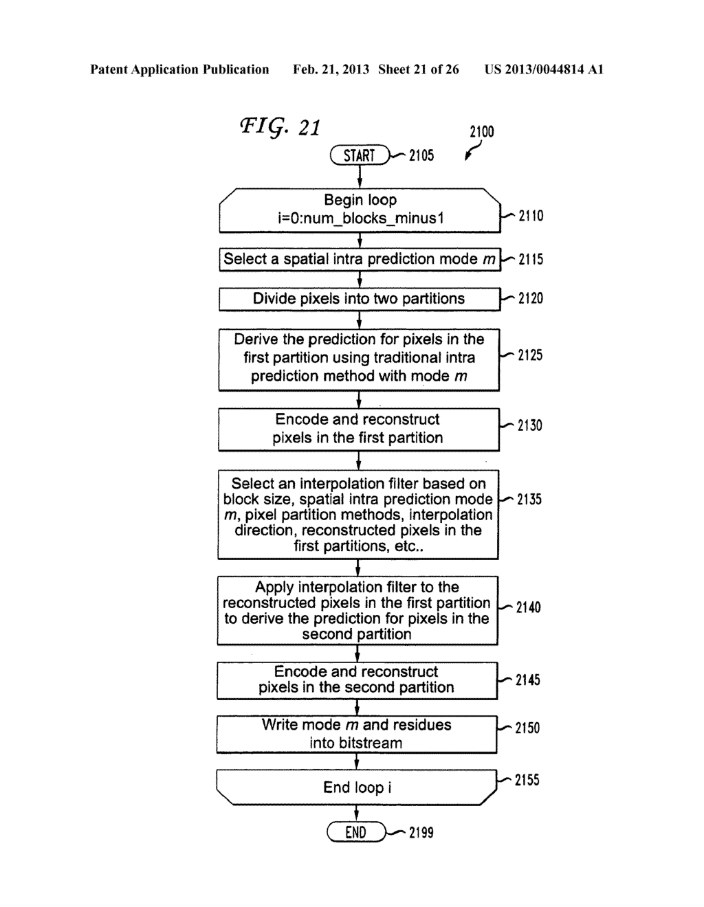 METHODS AND APPARATUS FOR ADAPTIVE INTERPOLATIVE INTRA BLOCK ENCODING AND     DECODING - diagram, schematic, and image 22