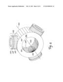 Horizontal axis wind turbine with ball-and-socket hub diagram and image