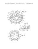 Polyaxial bone anchor with pop-on shank, shank, friction fit retainer,     winged insert and low profile edge lock diagram and image