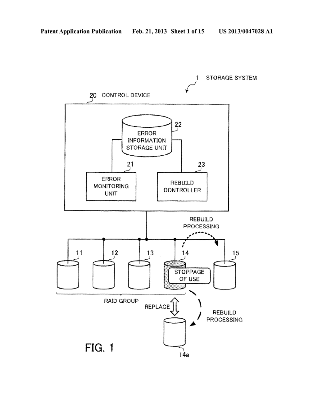 STORAGE SYSTEM, STORAGE CONTROL DEVICE, AND STORAGE CONTROL METHOD - diagram, schematic, and image 02