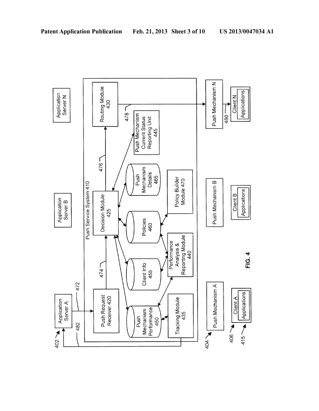 SYSTEM AND METHOD FOR MOBILE DEVICE PUSH COMMUNICATIONS - diagram, schematic, and image 04