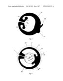 SPLIT COLLET WITH A NON-CIRCULAR OPENING diagram and image