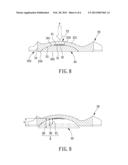 INSOLE WITH AN ADJUSTABLE ARCH SUPPORT STRUCTURE diagram and image