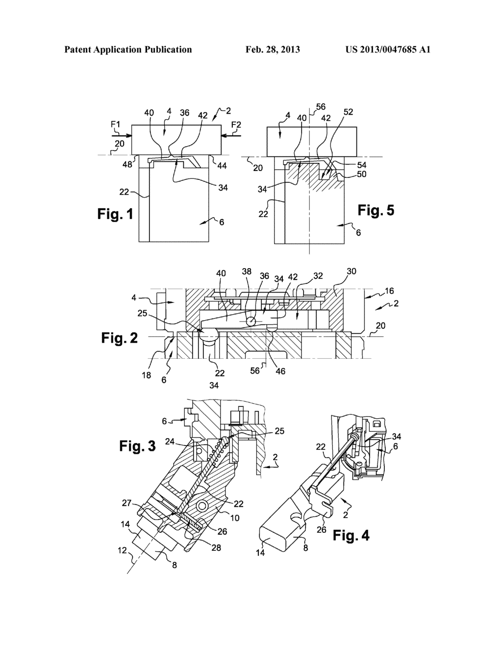 ANTITHEFT DEVICE FOR THE STEERING COLUMN OF A VEHICLE HAVING SUPER-LOCKOUT     PROVIDED BY A ROCKER ARM - diagram, schematic, and image 02