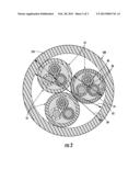 OPTICAL FIBER CABLES HAVING MULTIPLE SUBUNIT CABLES diagram and image