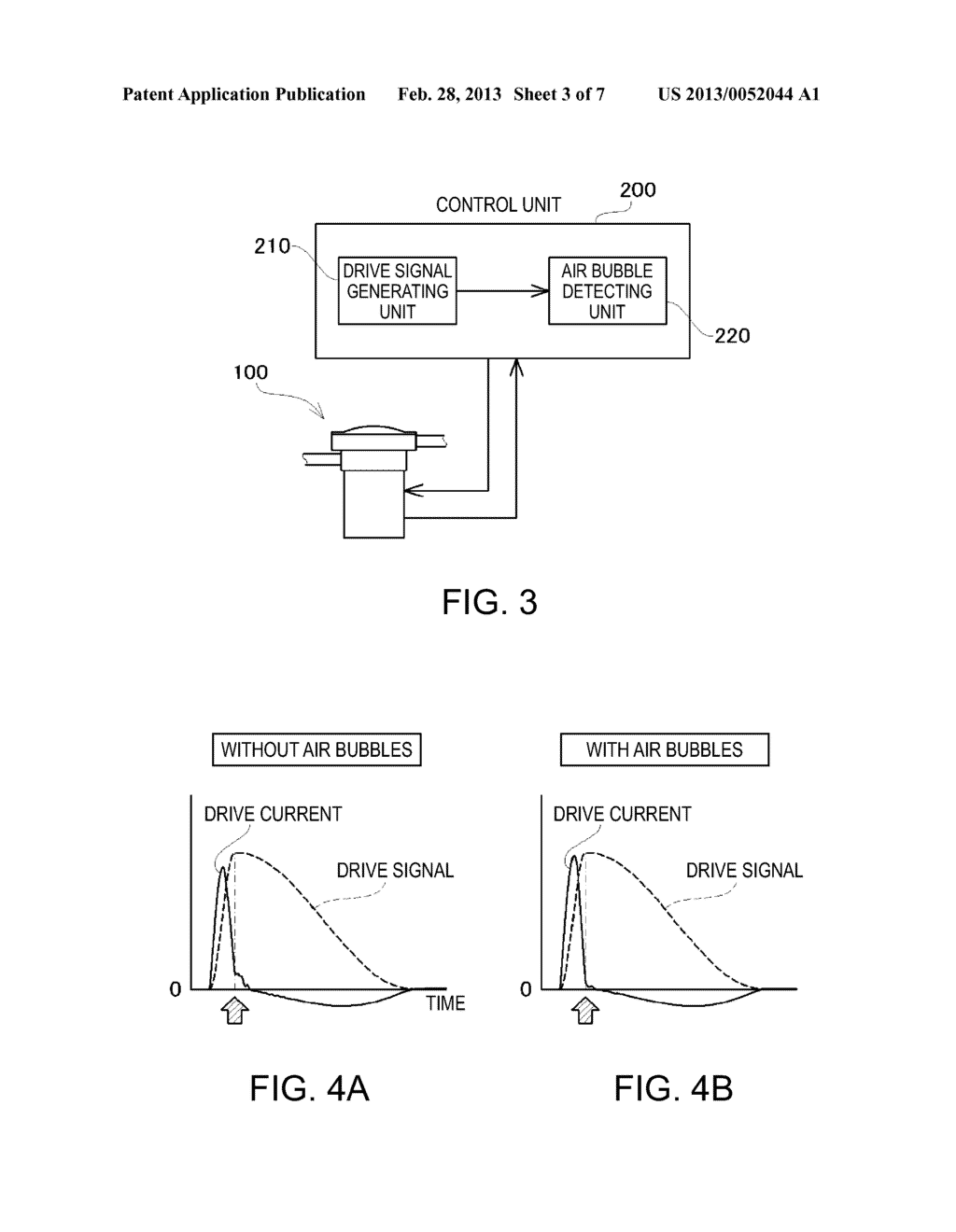 FLUID FEEDING PUMP, MEDICAL APPARATUS, AND AIR BUBBLE DETECTION METHOD FOR     FLUID FEEDING PUMP - diagram, schematic, and image 04