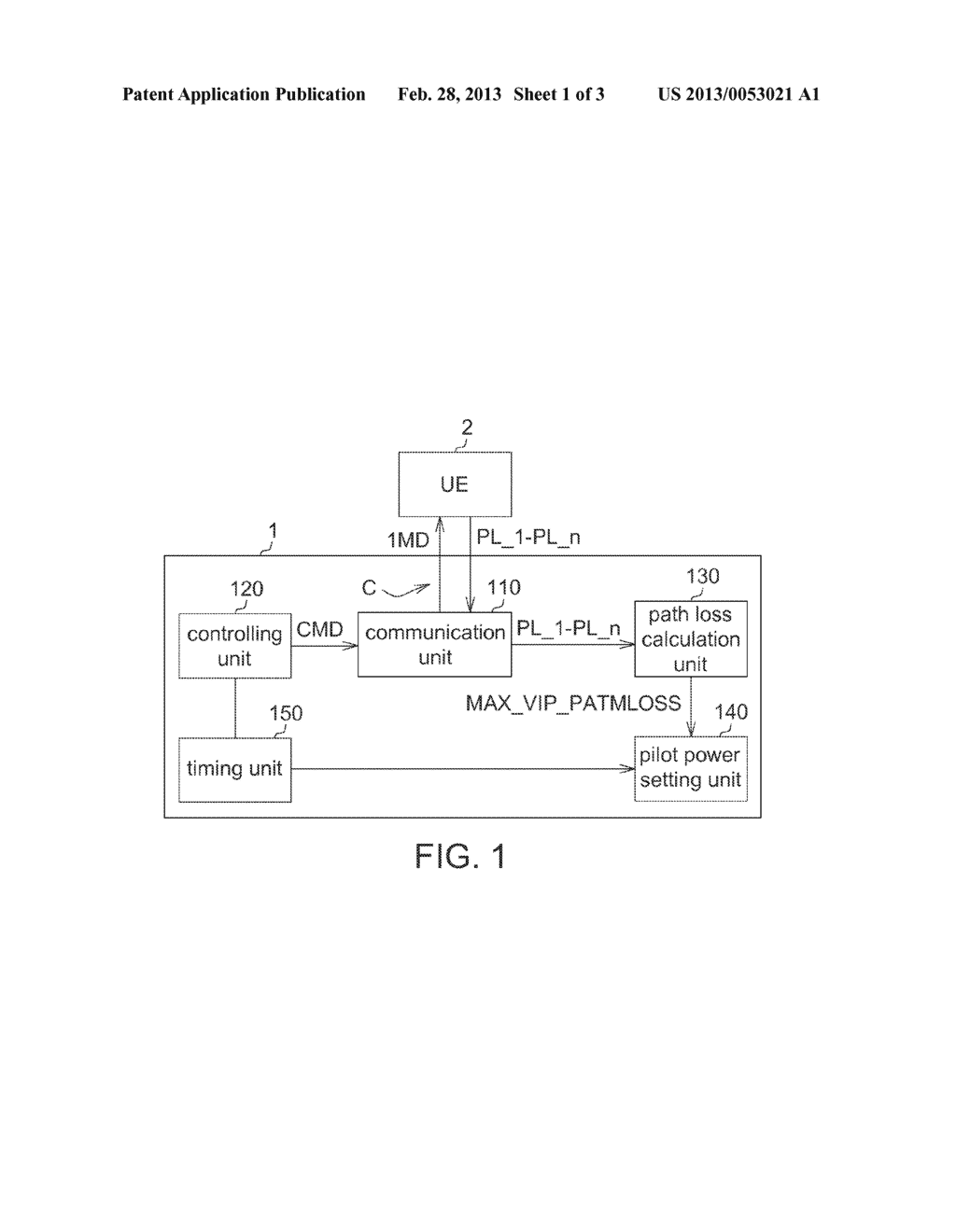 PILOT POWER SETTING METHOD AND FEMTOCELL USING THE SAME - diagram, schematic, and image 02