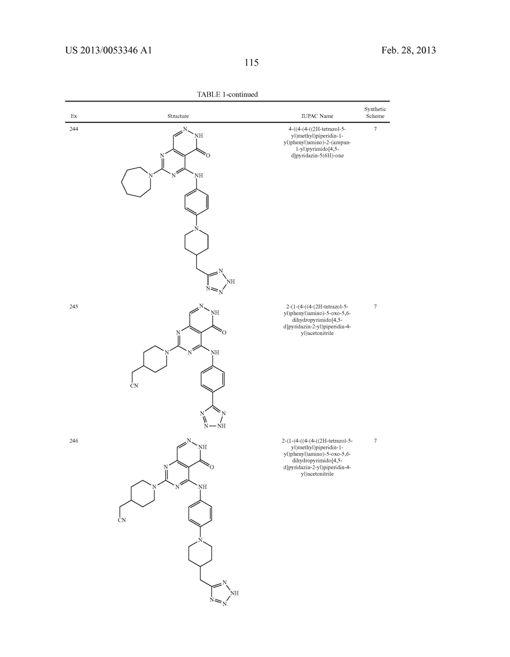 PYRIMIDO-PYRIDAZINONE COMPOUNDS AND METHODS OF USE THEREOF - diagram, schematic, and image 119