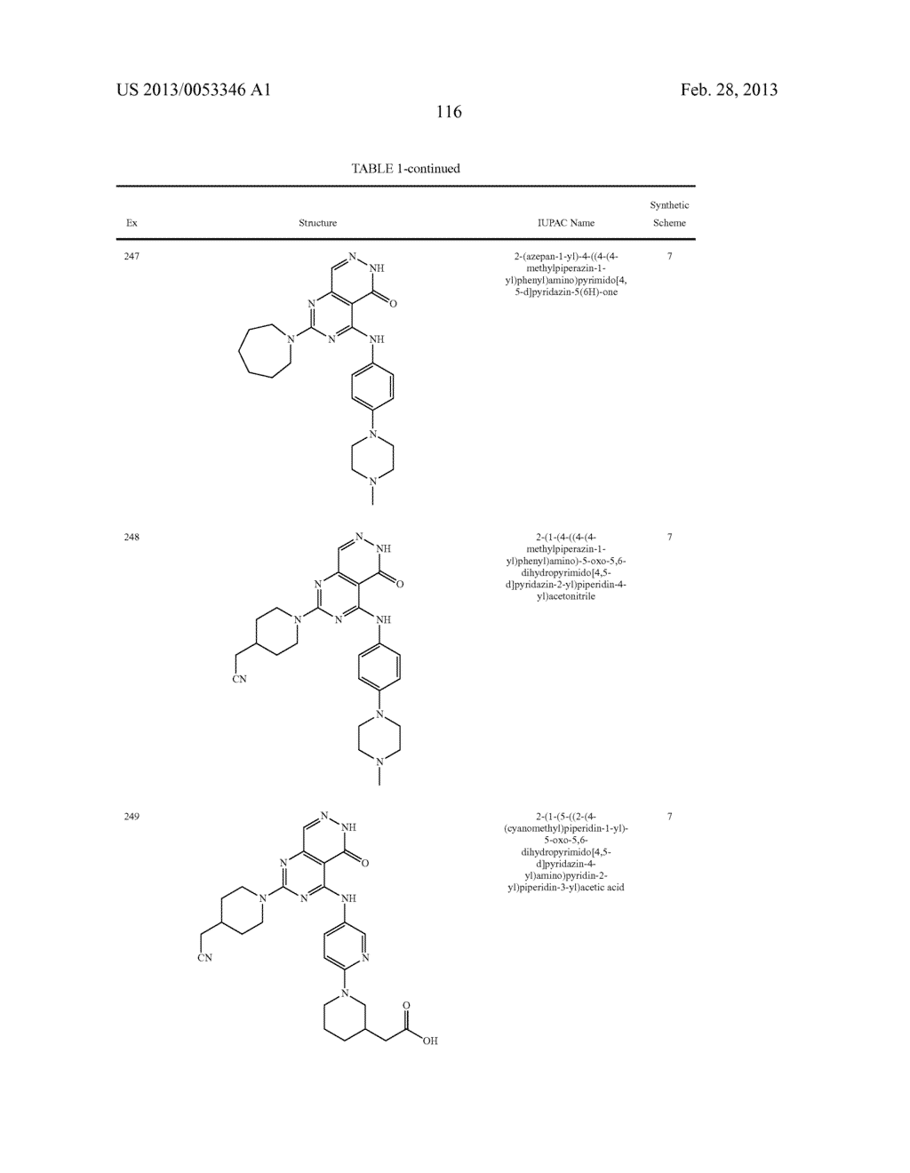 PYRIMIDO-PYRIDAZINONE COMPOUNDS AND METHODS OF USE THEREOF - diagram, schematic, and image 120