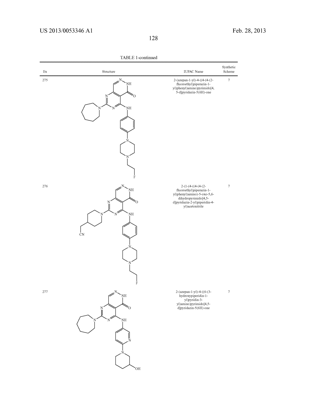 PYRIMIDO-PYRIDAZINONE COMPOUNDS AND METHODS OF USE THEREOF - diagram, schematic, and image 132