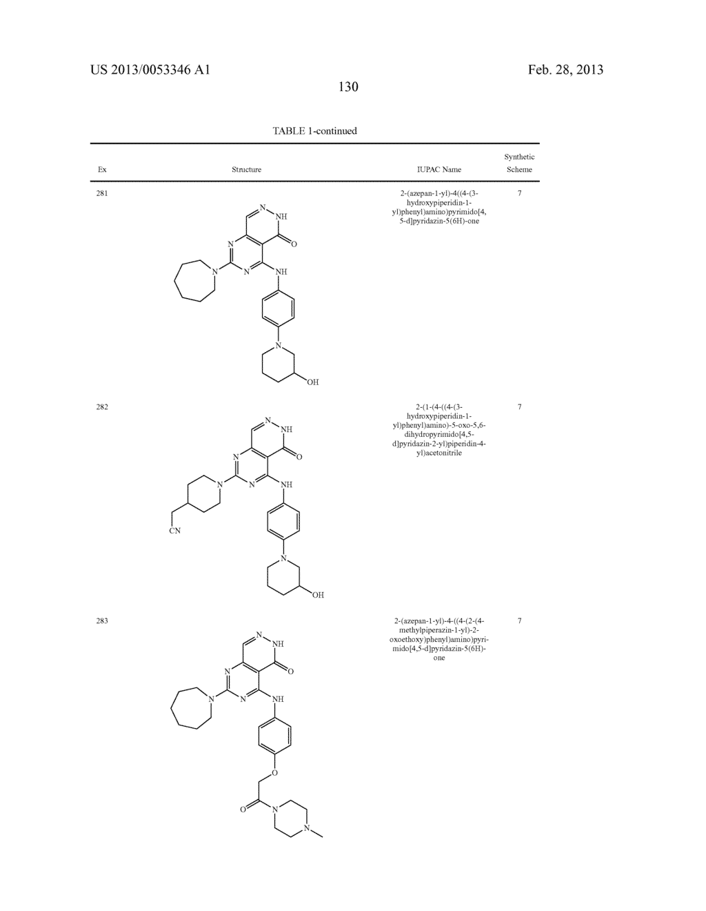 PYRIMIDO-PYRIDAZINONE COMPOUNDS AND METHODS OF USE THEREOF - diagram, schematic, and image 134