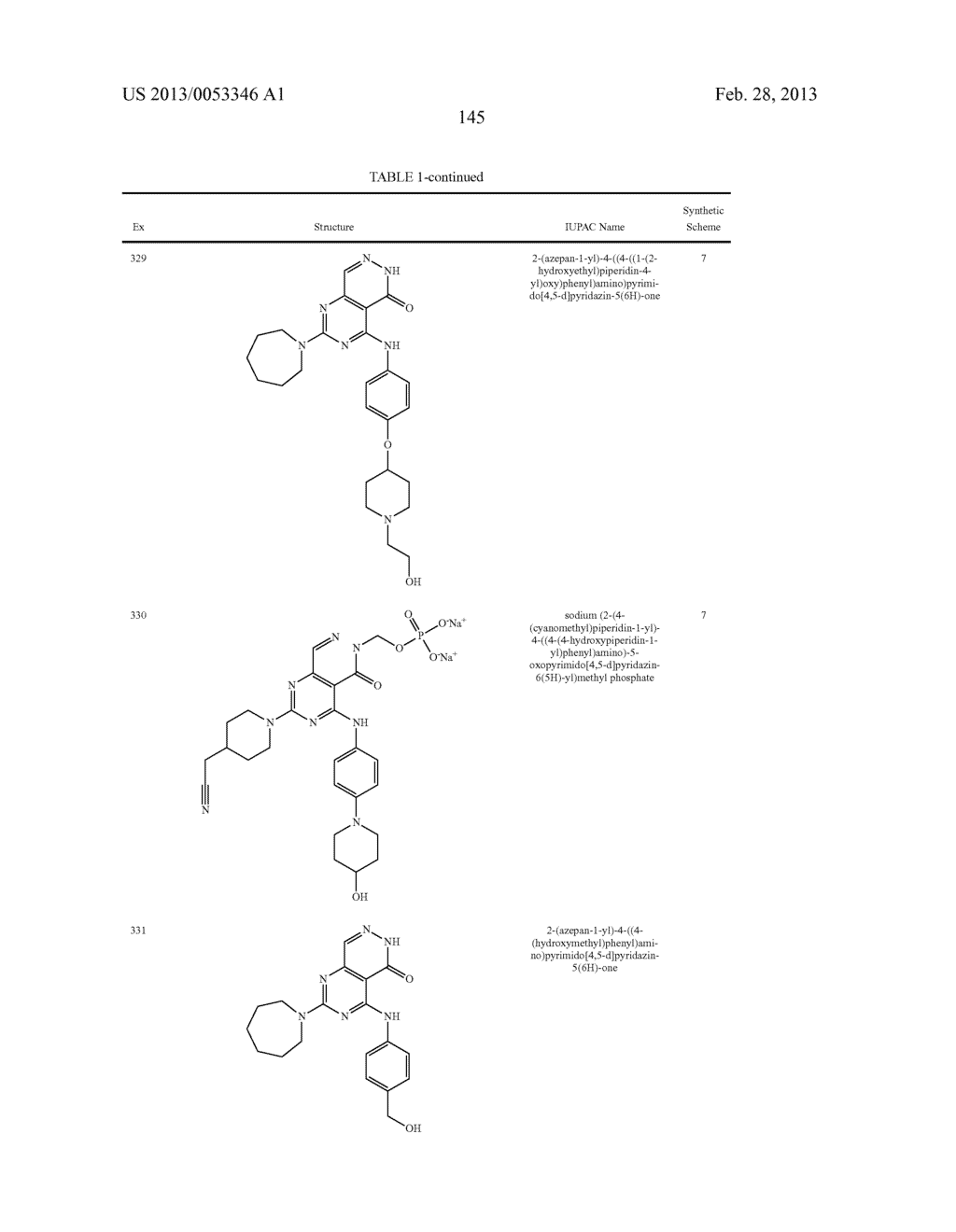 PYRIMIDO-PYRIDAZINONE COMPOUNDS AND METHODS OF USE THEREOF - diagram, schematic, and image 149