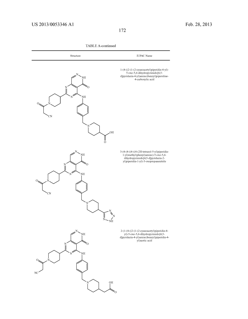 PYRIMIDO-PYRIDAZINONE COMPOUNDS AND METHODS OF USE THEREOF - diagram, schematic, and image 176