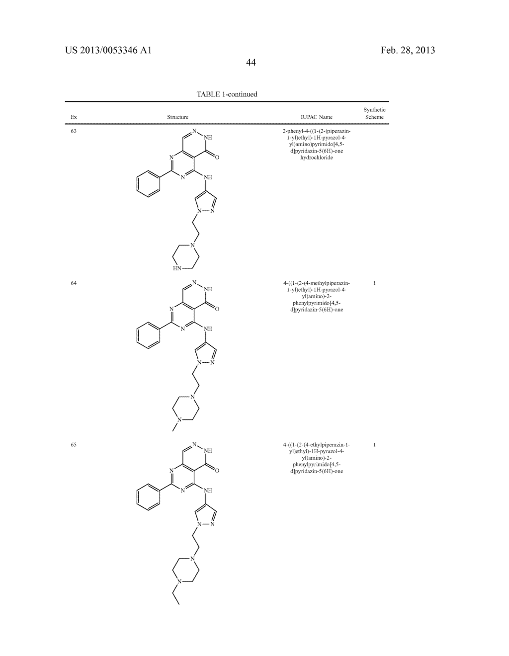 PYRIMIDO-PYRIDAZINONE COMPOUNDS AND METHODS OF USE THEREOF - diagram, schematic, and image 48