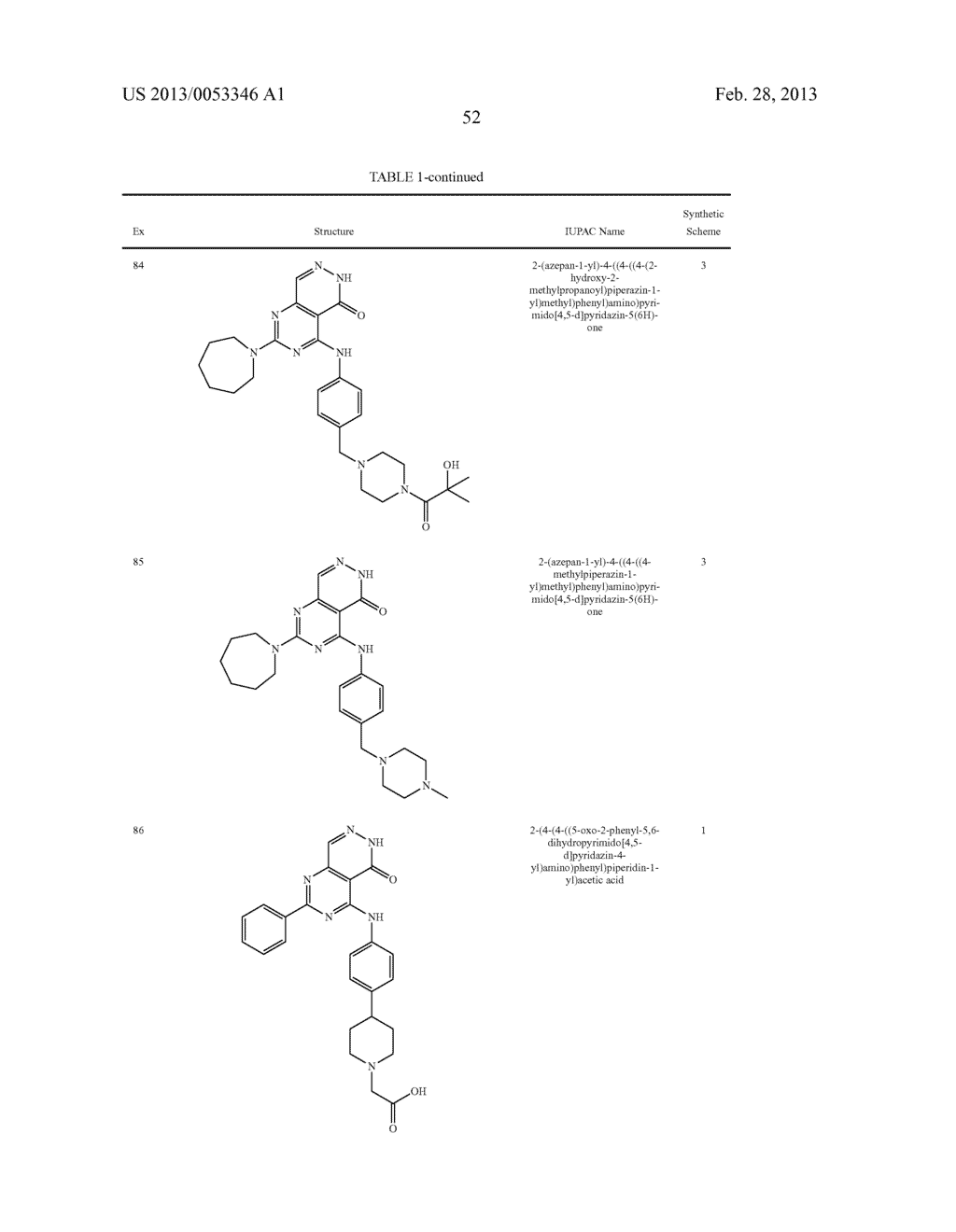 PYRIMIDO-PYRIDAZINONE COMPOUNDS AND METHODS OF USE THEREOF - diagram, schematic, and image 56