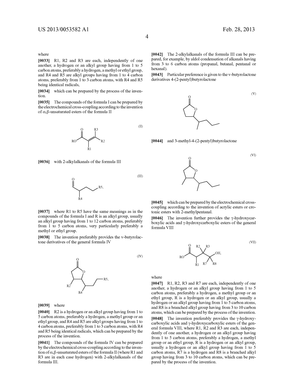 PROCESS FOR THE ELECTROCHEMICAL PREPARATION OF GAMMA-HYDROXYCARBOXYLIC     ESTERS AND GAMMA-LACTONES - diagram, schematic, and image 05