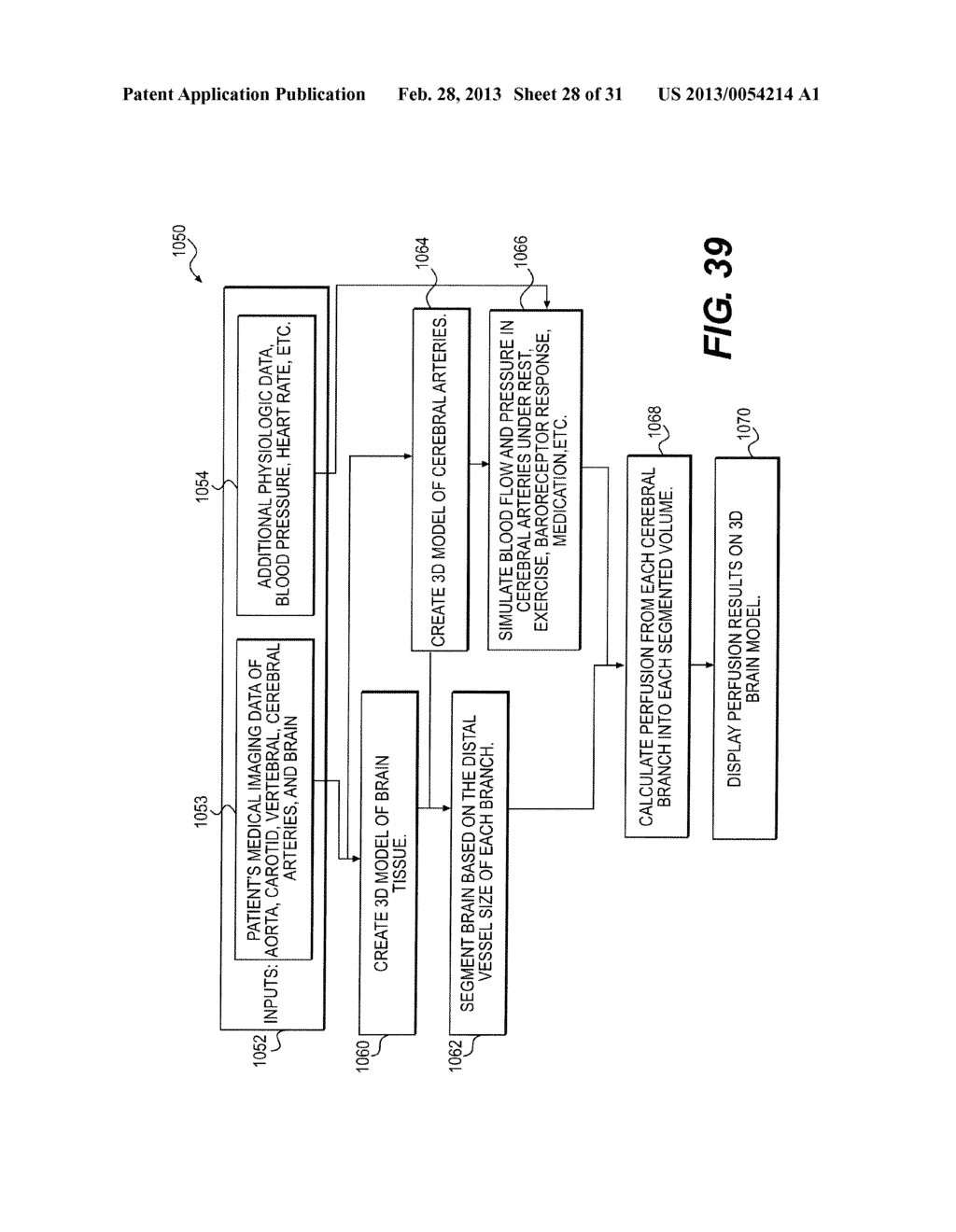 METHOD AND SYSTEM FOR PATIENT-SPECIFIC MODELING OF BLOOD FLOW - diagram, schematic, and image 29