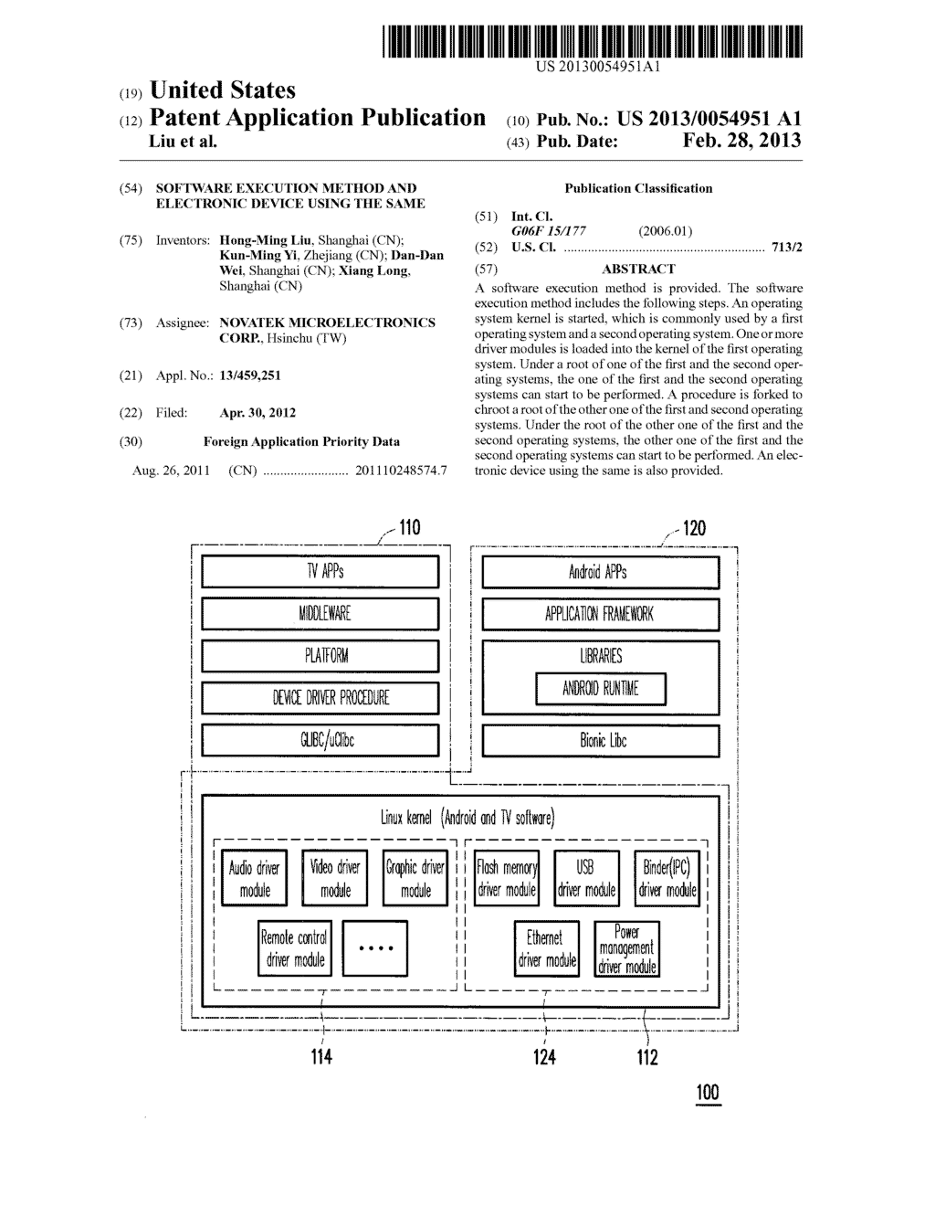 SOFTWARE EXECUTION METHOD AND ELECTRONIC DEVICE USING THE SAME - diagram, schematic, and image 01