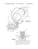 RAIL MOUNTED AND INTEGRATED TIE DOWN BRACKET WITH ENGAGEMENT JAWS FOR     RETAINING A LOSS PREVENTING LANYARD EXTENDING FROM A RAIL MOUNTED WEAPON     ACCESSORY diagram and image