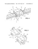 RAIL MOUNTED AND INTEGRATED TIE DOWN BRACKET WITH ENGAGEMENT JAWS FOR     RETAINING A LOSS PREVENTING LANYARD EXTENDING FROM A RAIL MOUNTED WEAPON     ACCESSORY diagram and image