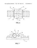 RAIL MOUNTED AND INTEGRATED TIE DOWN BRACKET WITH ENGAGEMENT JAWS FOR     RETAINING A LOSS PREVENTING LANYARD EXTENDING FROM A RAIL MOUNTED WEAPON     ACCESSORY diagram and image