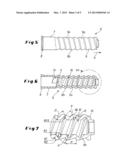 PLASTIC SCREW ANCHOR FOR SECURING A RAIL TO A RAILROAD TIE diagram and image