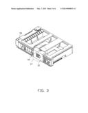 RETENTION DEVICE FOR DATA STORAGE MODULE diagram and image