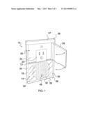 Illuminated Door Assembly for an Electrical Outlet Cover diagram and image