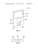 Illuminated Door Assembly for an Electrical Outlet Cover diagram and image