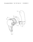 In-Ear Headphone with Detachable Ear Hook diagram and image