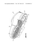 Shoe-Reinforcement Material and Barrier Unit, Composite Shoe Sole, and     Footwear Constituted Thereof diagram and image