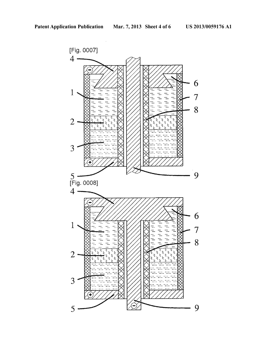 ARRANGEMENT AND METHOD FOR STORING ELECTRIC ENERGY IN ELECTROCHEMICAL     CELLS WITH A LARGE DIAMETER AND HIGH STORAGE CAPACITY - diagram, schematic, and image 05