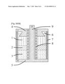 ARRANGEMENT AND METHOD FOR STORING ELECTRIC ENERGY IN ELECTROCHEMICAL     CELLS WITH A LARGE DIAMETER AND HIGH STORAGE CAPACITY diagram and image