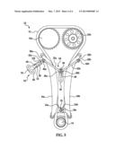 MECHANICAL TENSIONER WITH ONE WAY DAMPING diagram and image