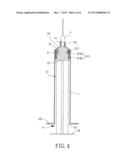 Syringe with prevention of backflow of blood diagram and image