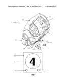 BASEBALL GLOVE WITH VISUAL INDICIA diagram and image