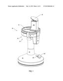 BONE MILL INCLUDING A BASE AND A MILL HEAD SEPARATE FROM THE BASE, THE     BASE INCLUDING A BIASING MEMBER THAT URGES THE MILL HEAD AWAY FROM THE     BASE diagram and image