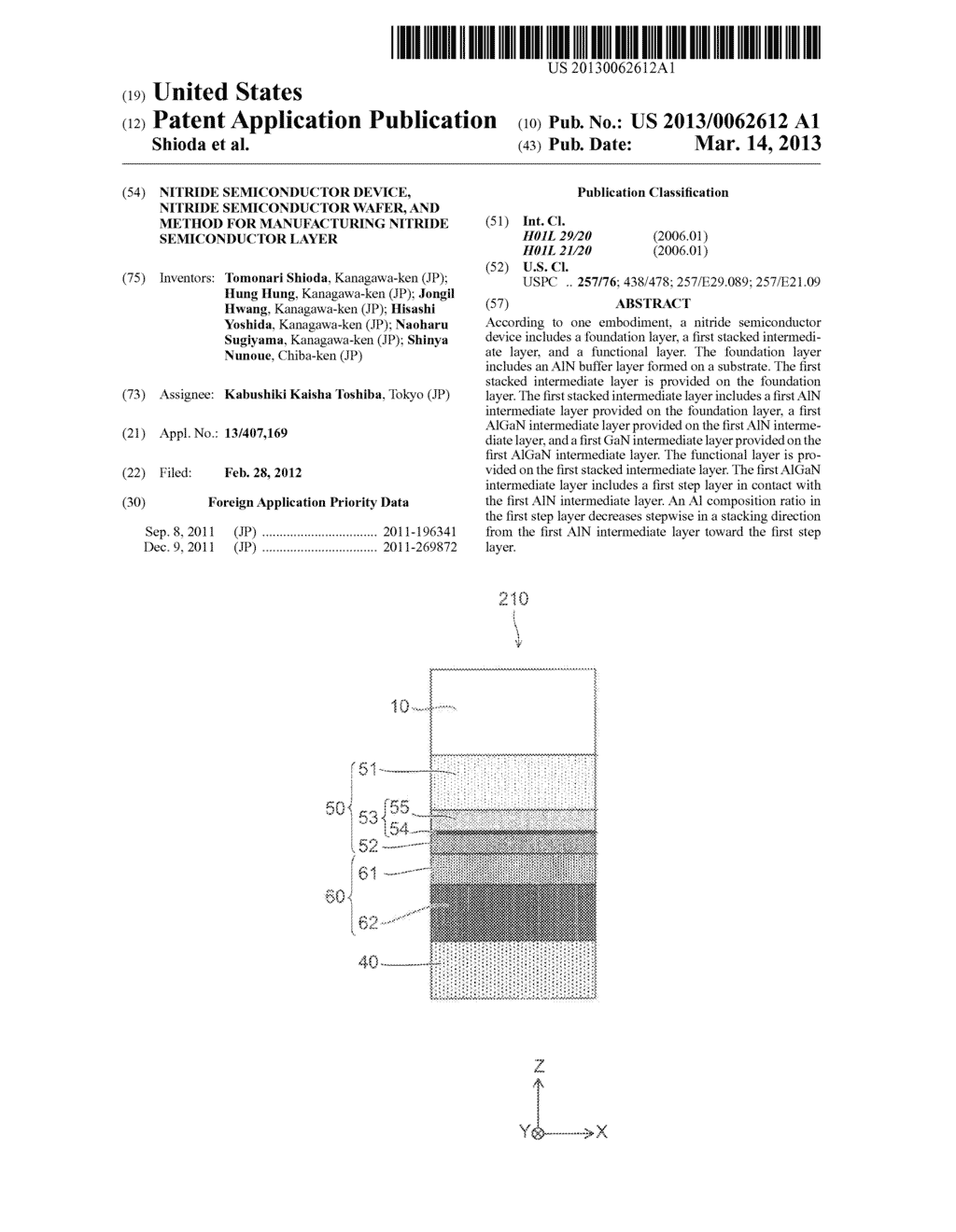 NITRIDE SEMICONDUCTOR DEVICE, NITRIDE SEMICONDUCTOR WAFER, AND METHOD FOR     MANUFACTURING NITRIDE SEMICONDUCTOR LAYER - diagram, schematic, and image 01