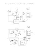 DEVICE FOR SUPPLYING AUXILIARY POWER TO AN ITEM OF EQUIPMENT ON A     CURRENT-LIMITED POWER SUPPLY BUS diagram and image