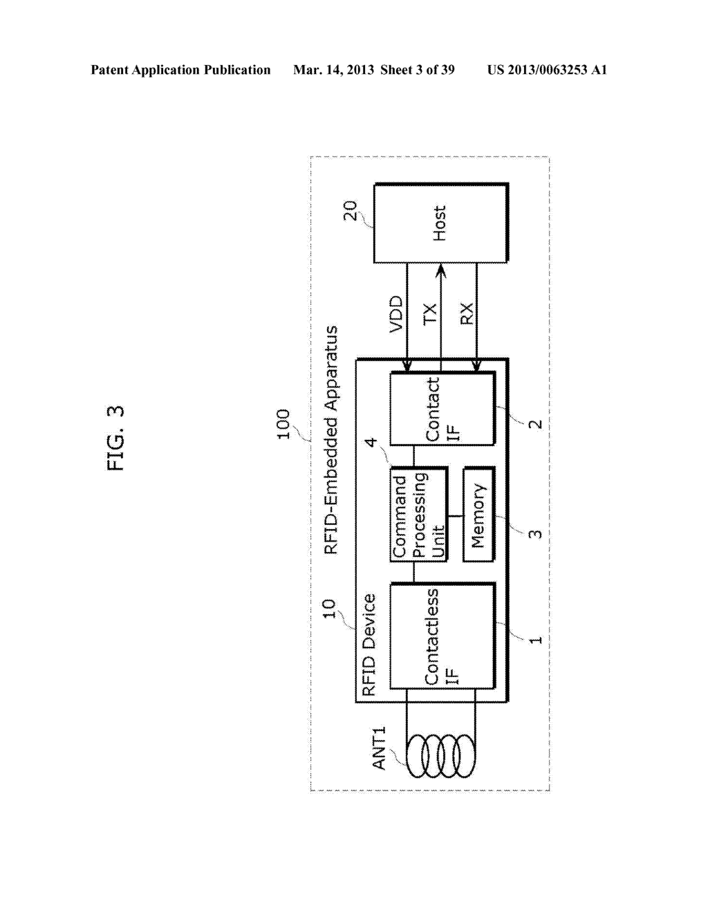 RFID DEVICE, HOST, RFID-EMBEDDED  APPARATUS, AND METHOD OF CONTROLLING     RFID DEVICE - diagram, schematic, and image 04