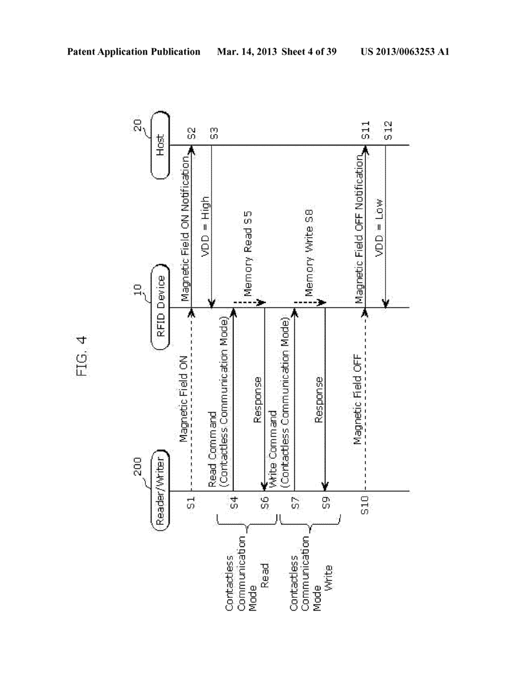 RFID DEVICE, HOST, RFID-EMBEDDED  APPARATUS, AND METHOD OF CONTROLLING     RFID DEVICE - diagram, schematic, and image 05