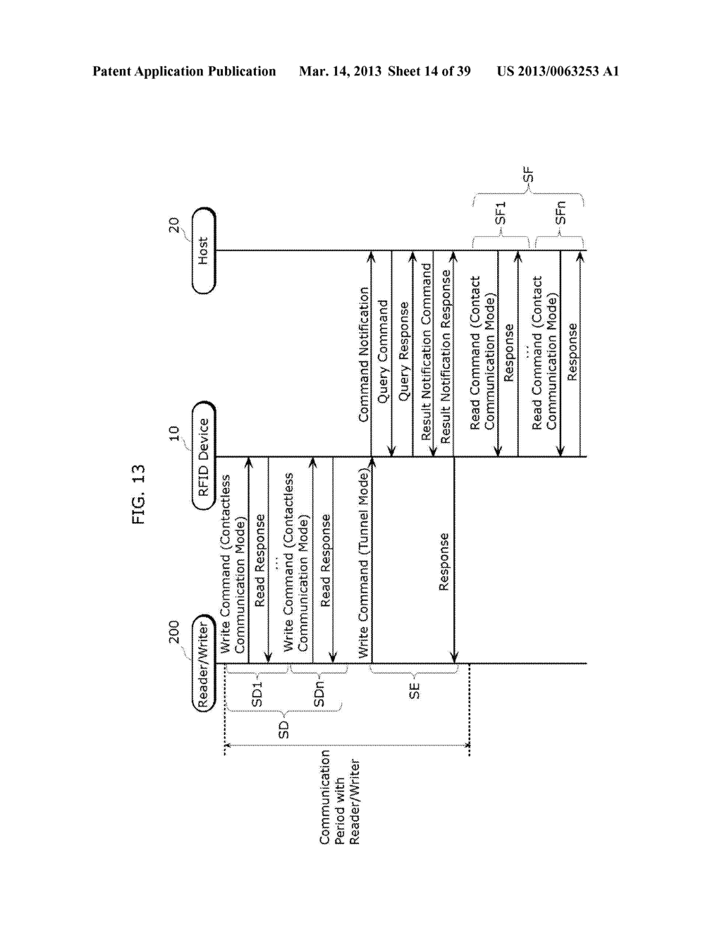 RFID DEVICE, HOST, RFID-EMBEDDED  APPARATUS, AND METHOD OF CONTROLLING     RFID DEVICE - diagram, schematic, and image 15