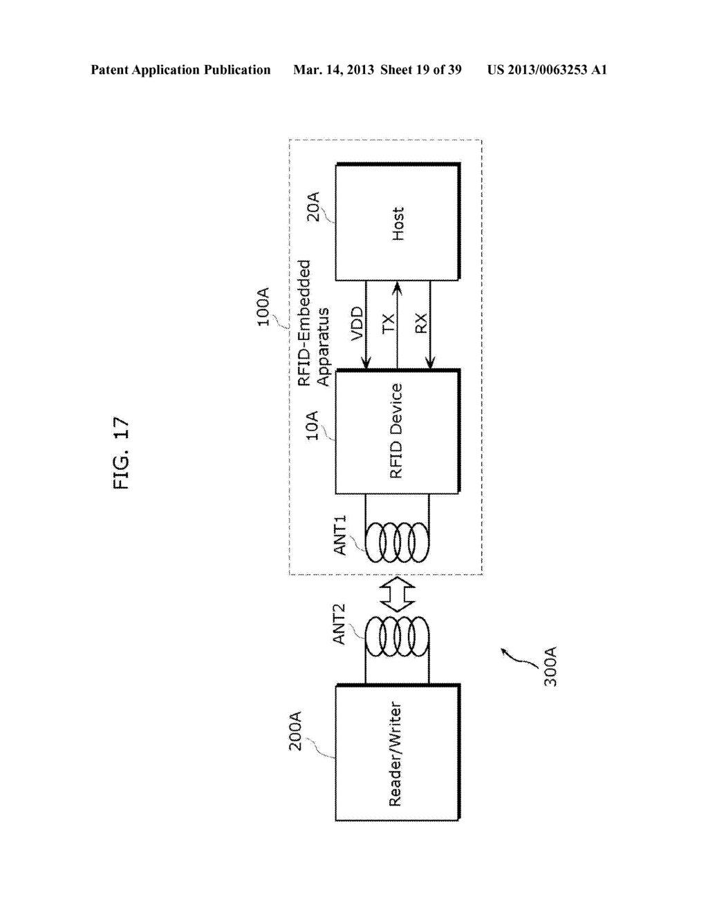 RFID DEVICE, HOST, RFID-EMBEDDED  APPARATUS, AND METHOD OF CONTROLLING     RFID DEVICE - diagram, schematic, and image 20