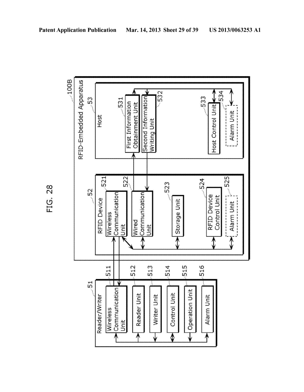 RFID DEVICE, HOST, RFID-EMBEDDED  APPARATUS, AND METHOD OF CONTROLLING     RFID DEVICE - diagram, schematic, and image 30